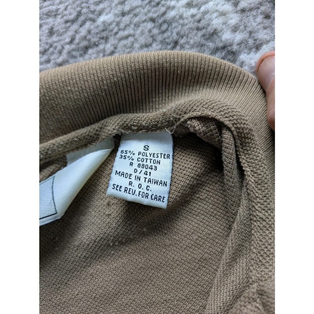 Vintage 80's Sears Men's Store Polo Shirt, Unicorn Logo BROWN - Small - Picture 9 of 14